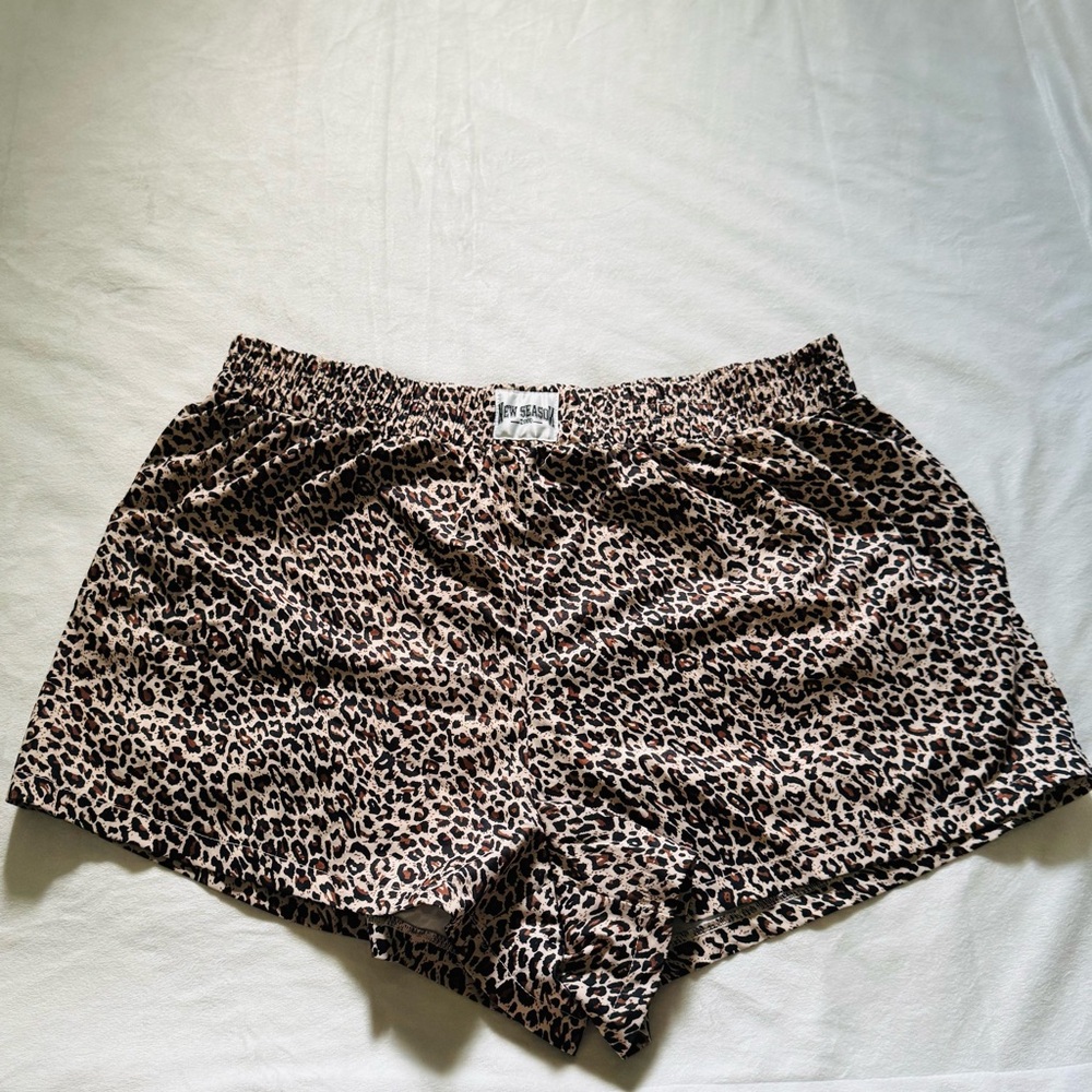 Joe Boxer Women's Leopard Print Athletic Shorts